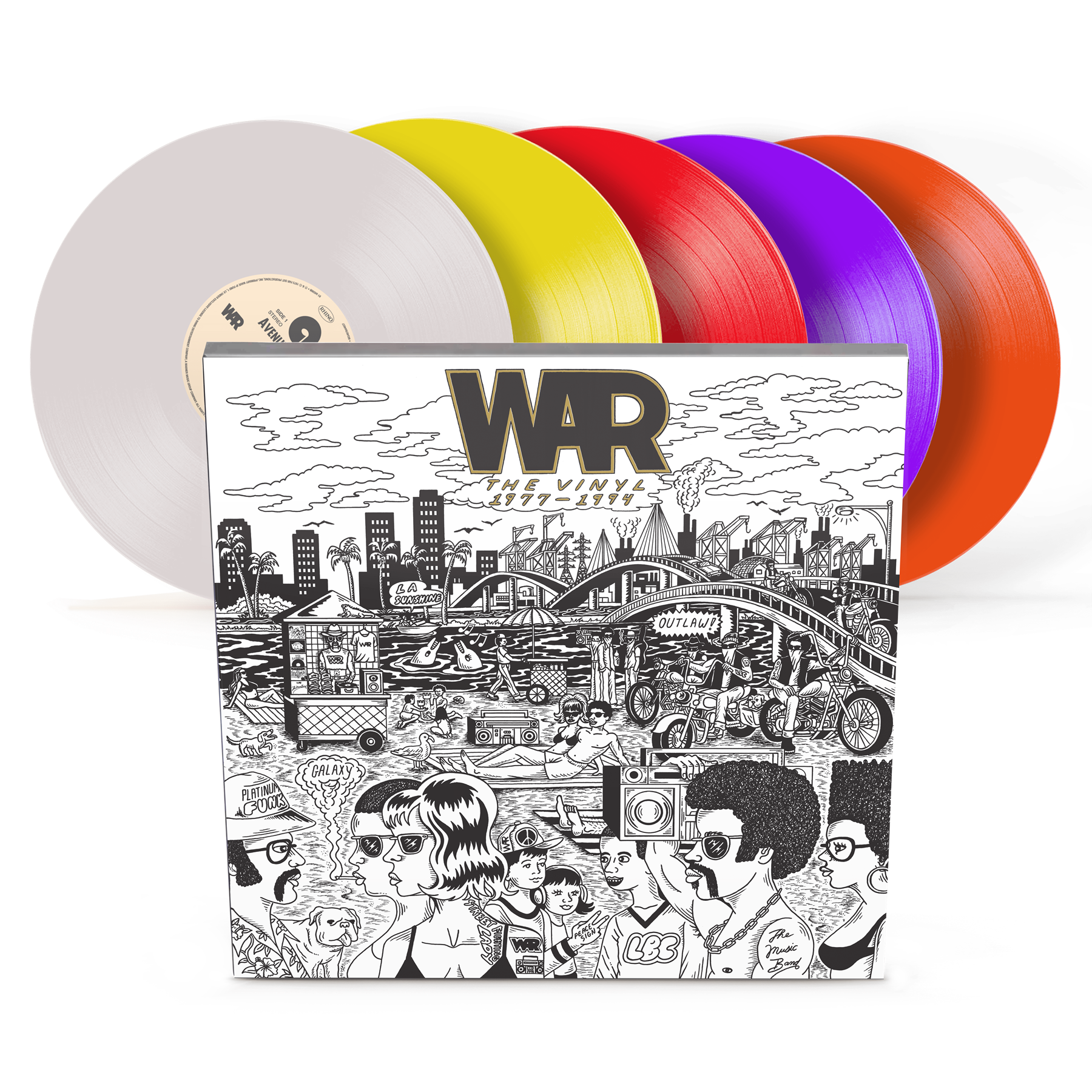 WAR - The Vinyl 1977-1994 RSD Black Friday 5x Colour Vinyl LP Box Set