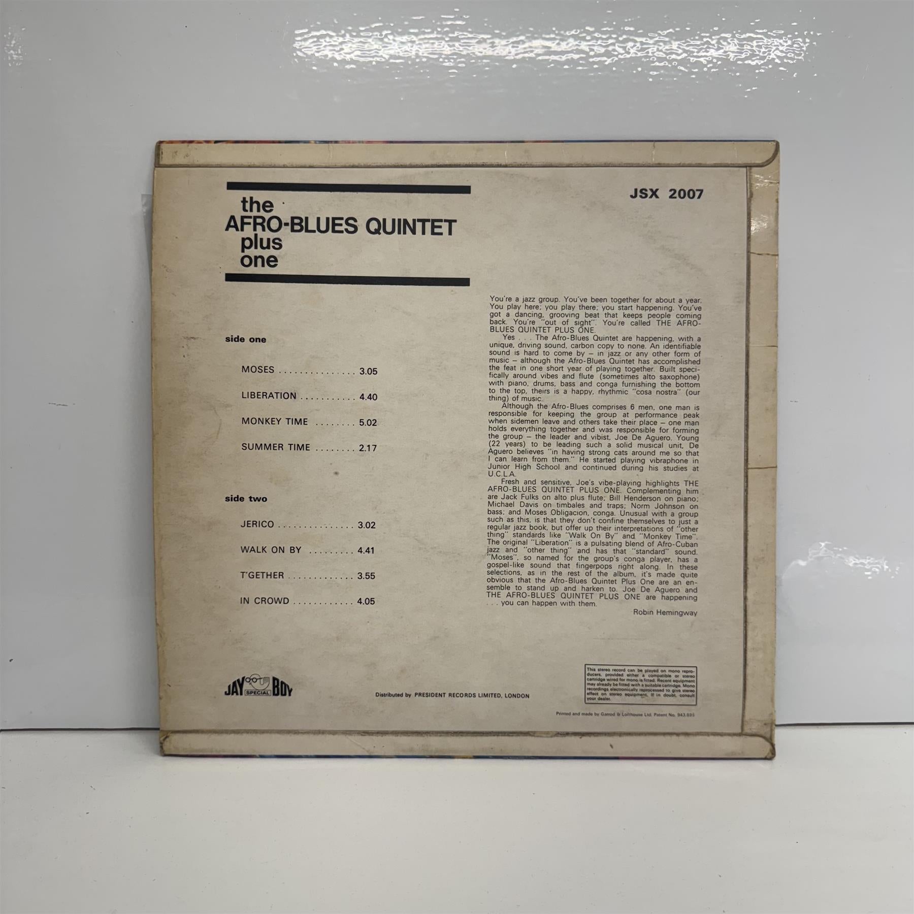 The Afro-Blues Quintet Plus One - The Afro-Blues Quintet Plus One Vinyl LP