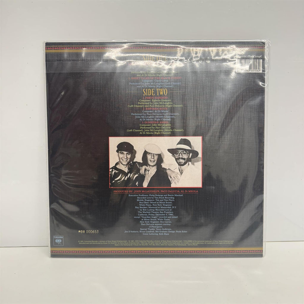 Al Di Meola, John McLaughlin, Paco De Lucía - Friday Night In San Francisco Limited Edition Purple Vinyl LP