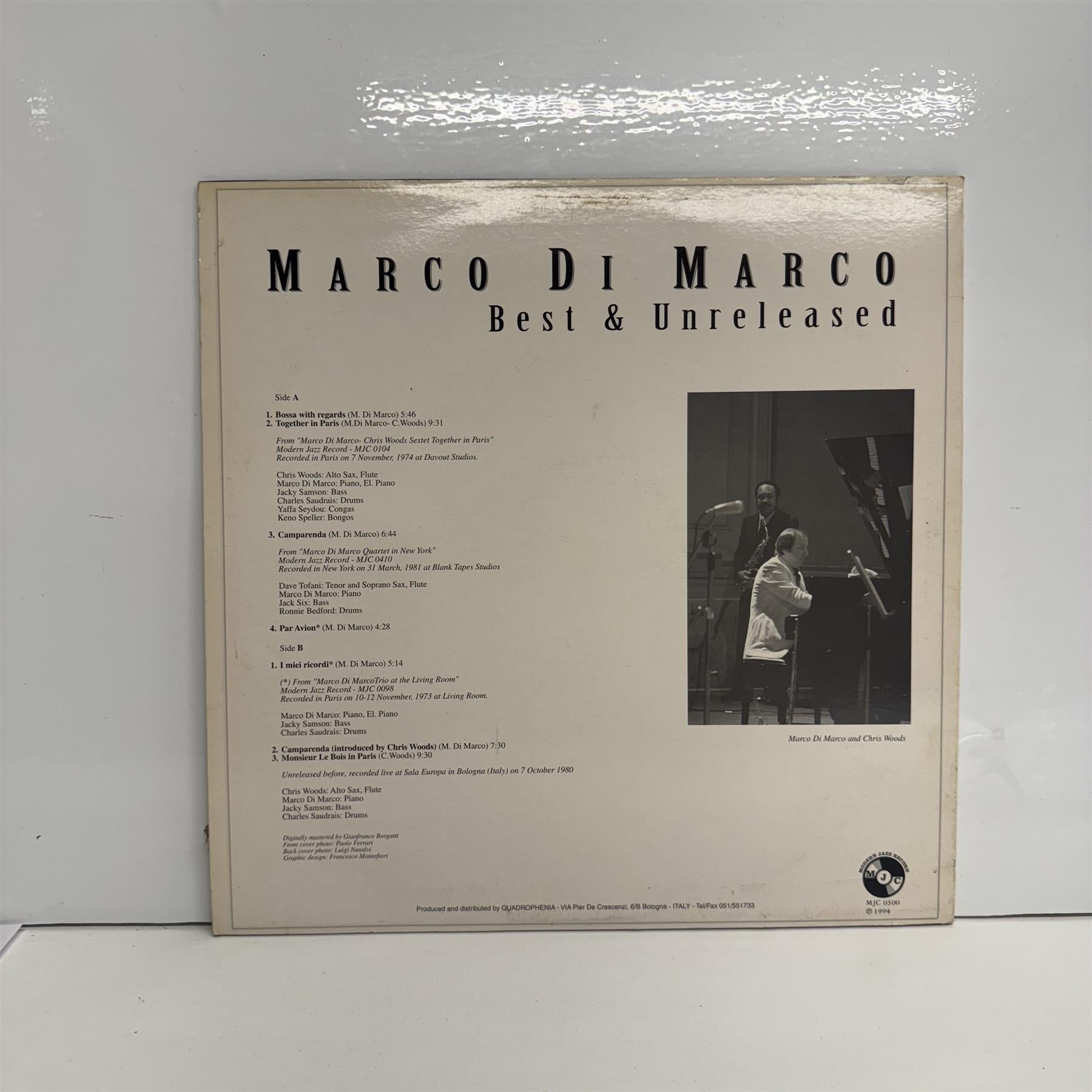 Marco Di Marco - Best & Unreleased Vinyl LP