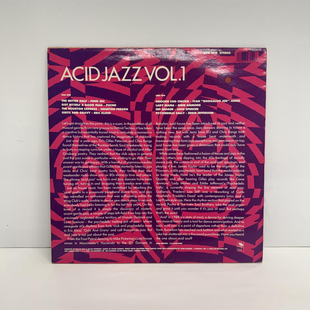 V/A - Acid Jazz Vol. 1 Vinyl LP
