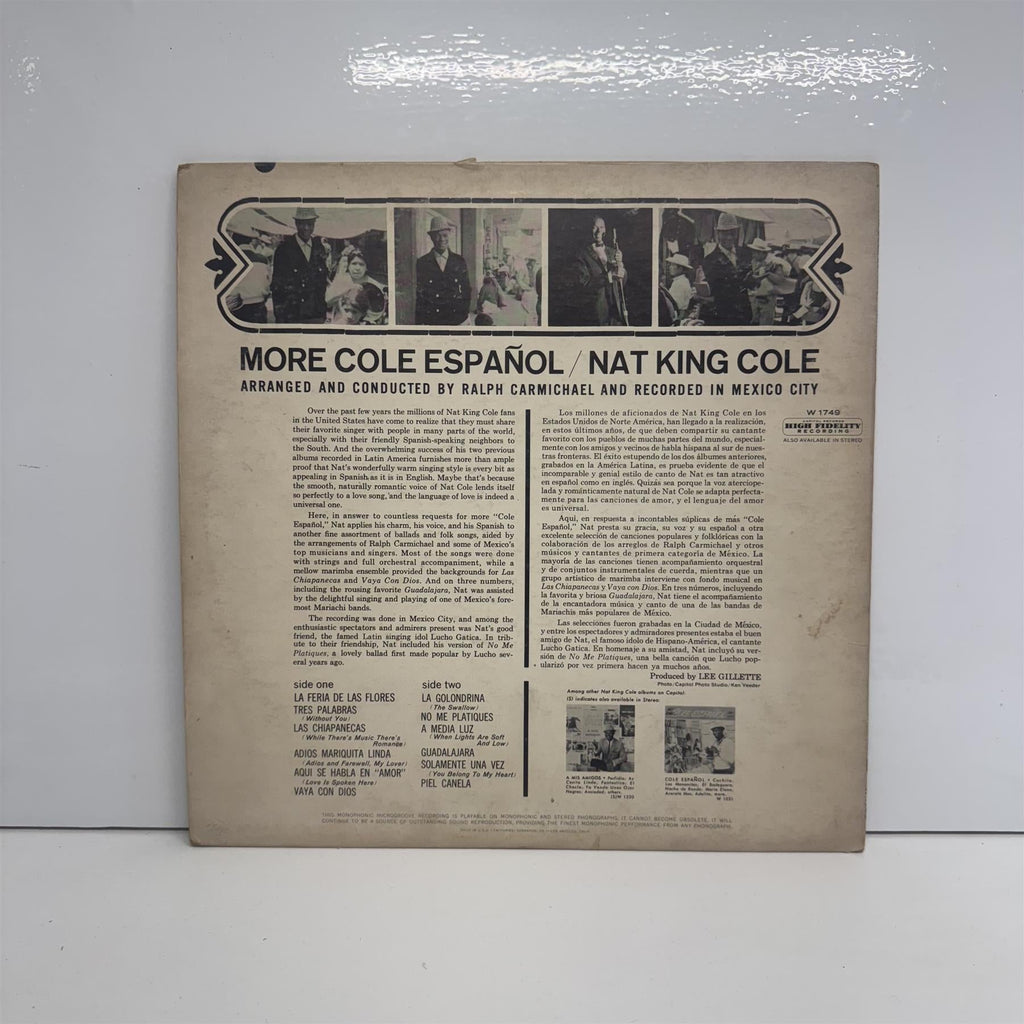 Nat King Cole - More Cole En Español Vinyl LP