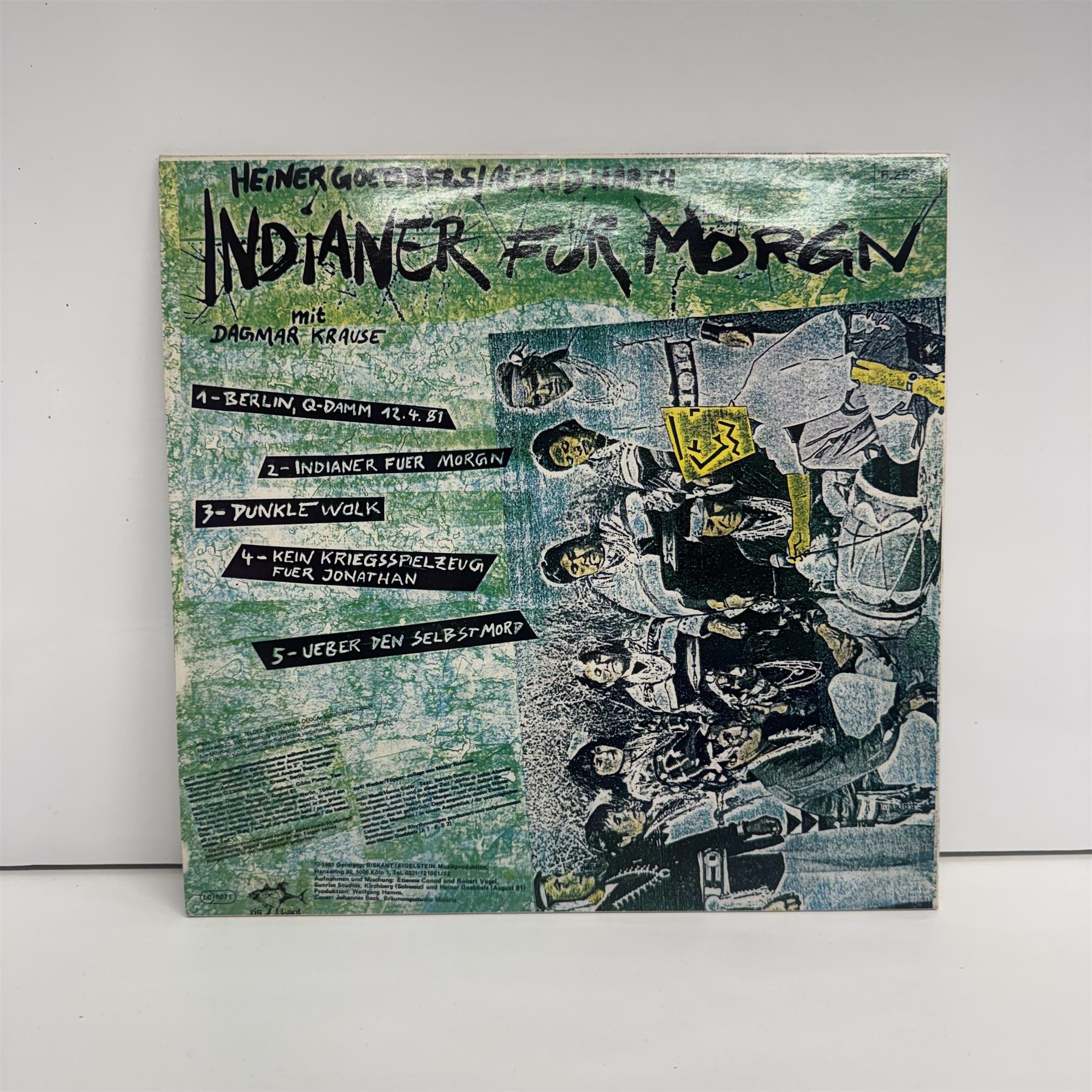Heiner Goebbels  - Der Durchdrungene Mensch / Indianer Für Morgen Vinyl LP