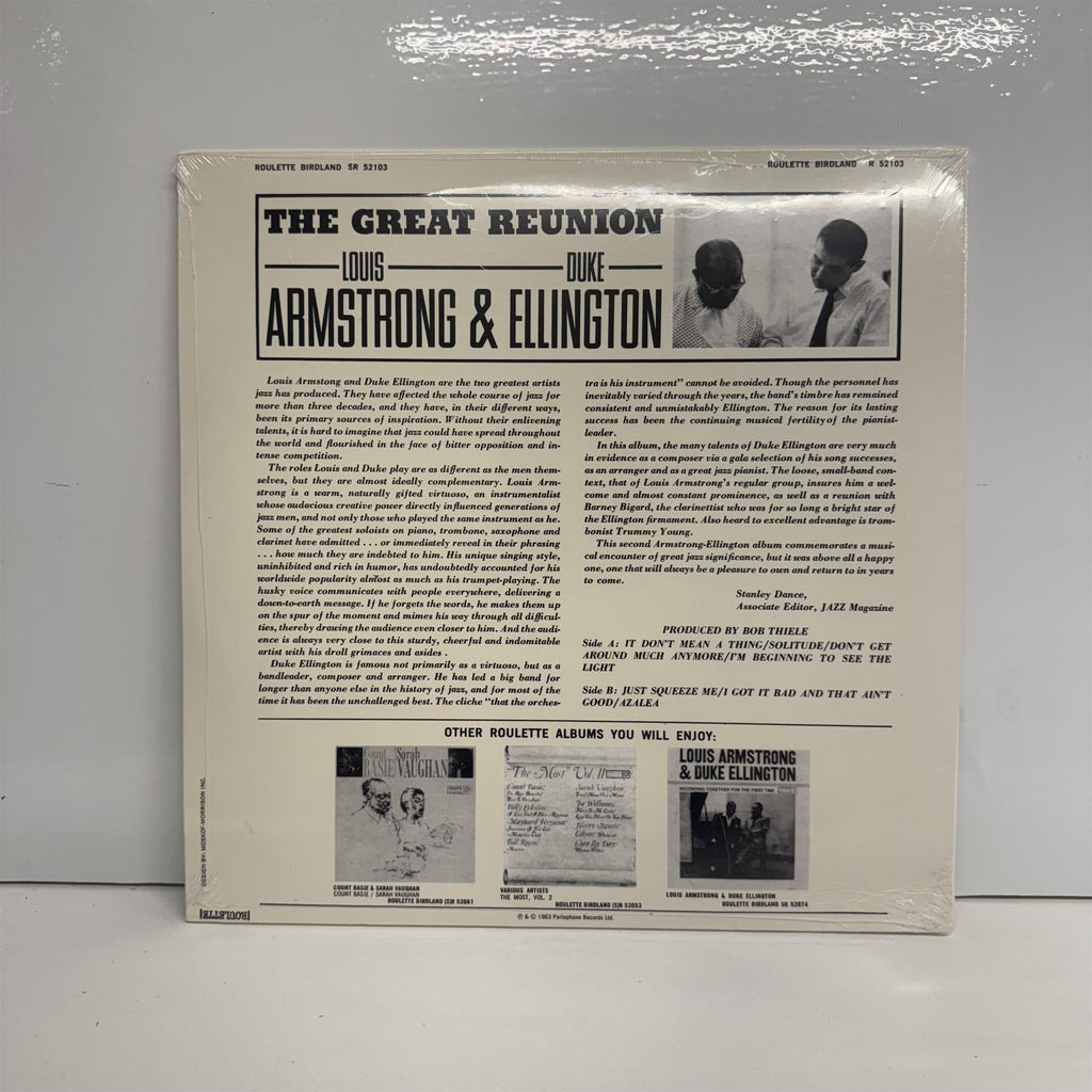 Louis Armstrong & Duke Ellington - The Great Reunion Vinyl LP