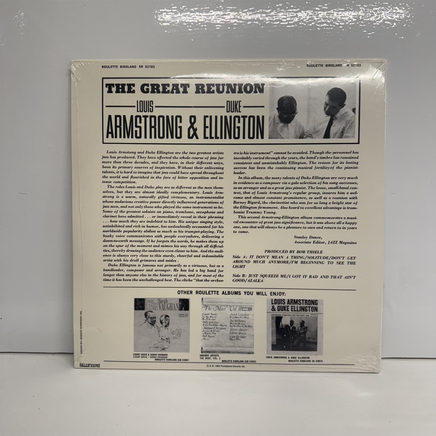 Louis Armstrong & Duke Ellington - The Great Reunion Vinyl LP