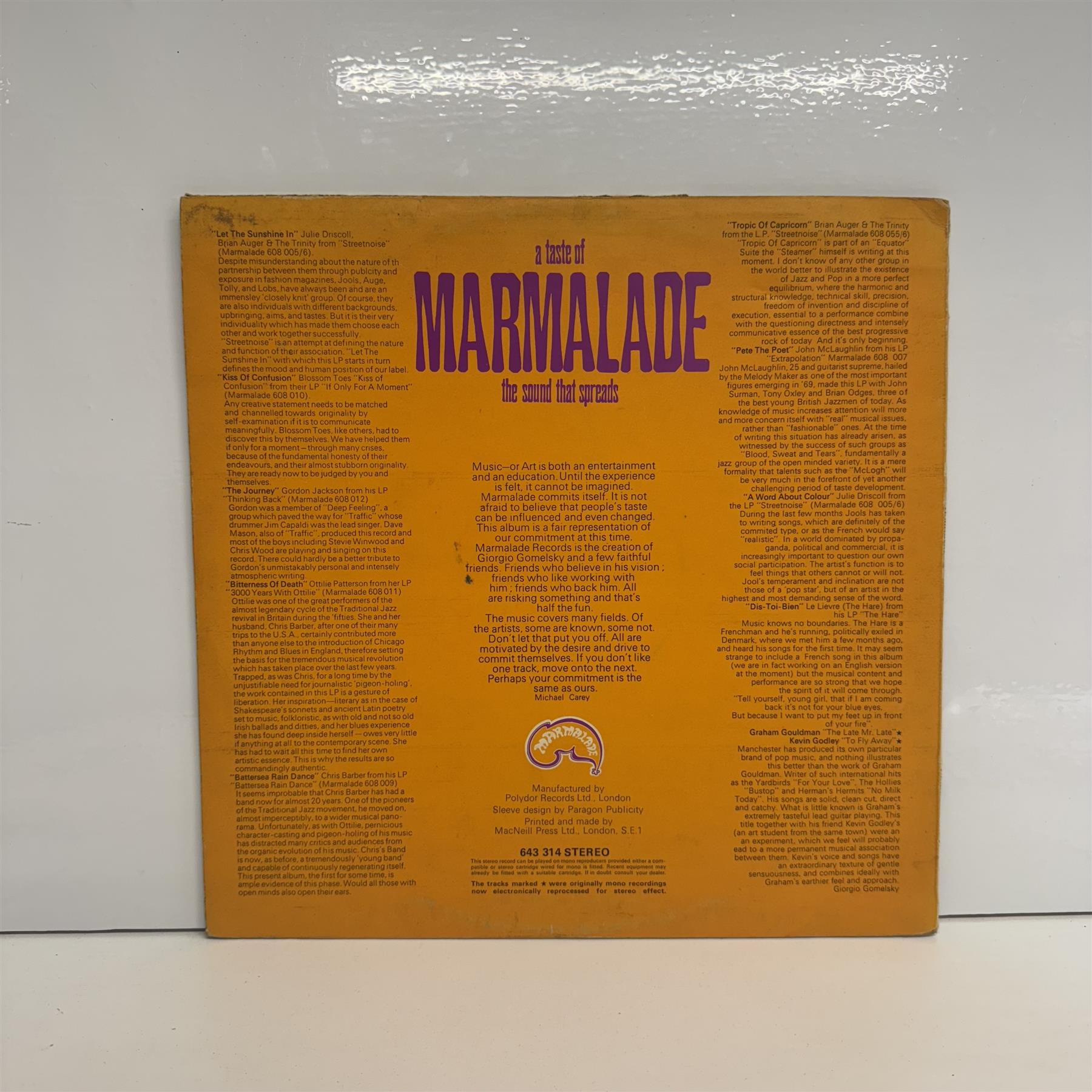 Marmalade 100° Proof - V/A Vinyl LP