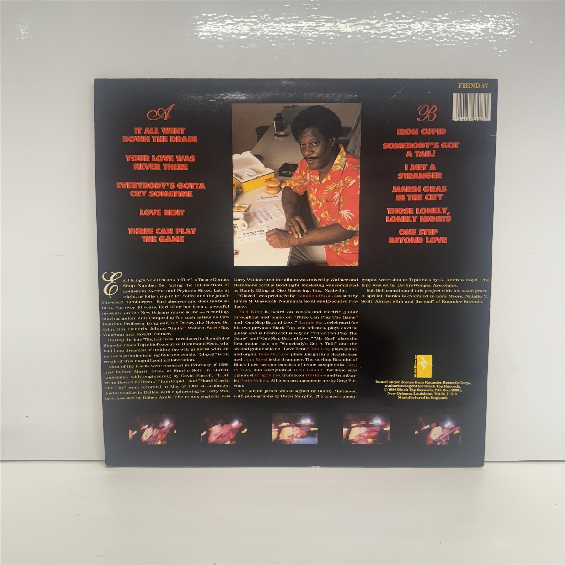 Earl King & Roomful Of Blues  - Glazed Vinyl LP