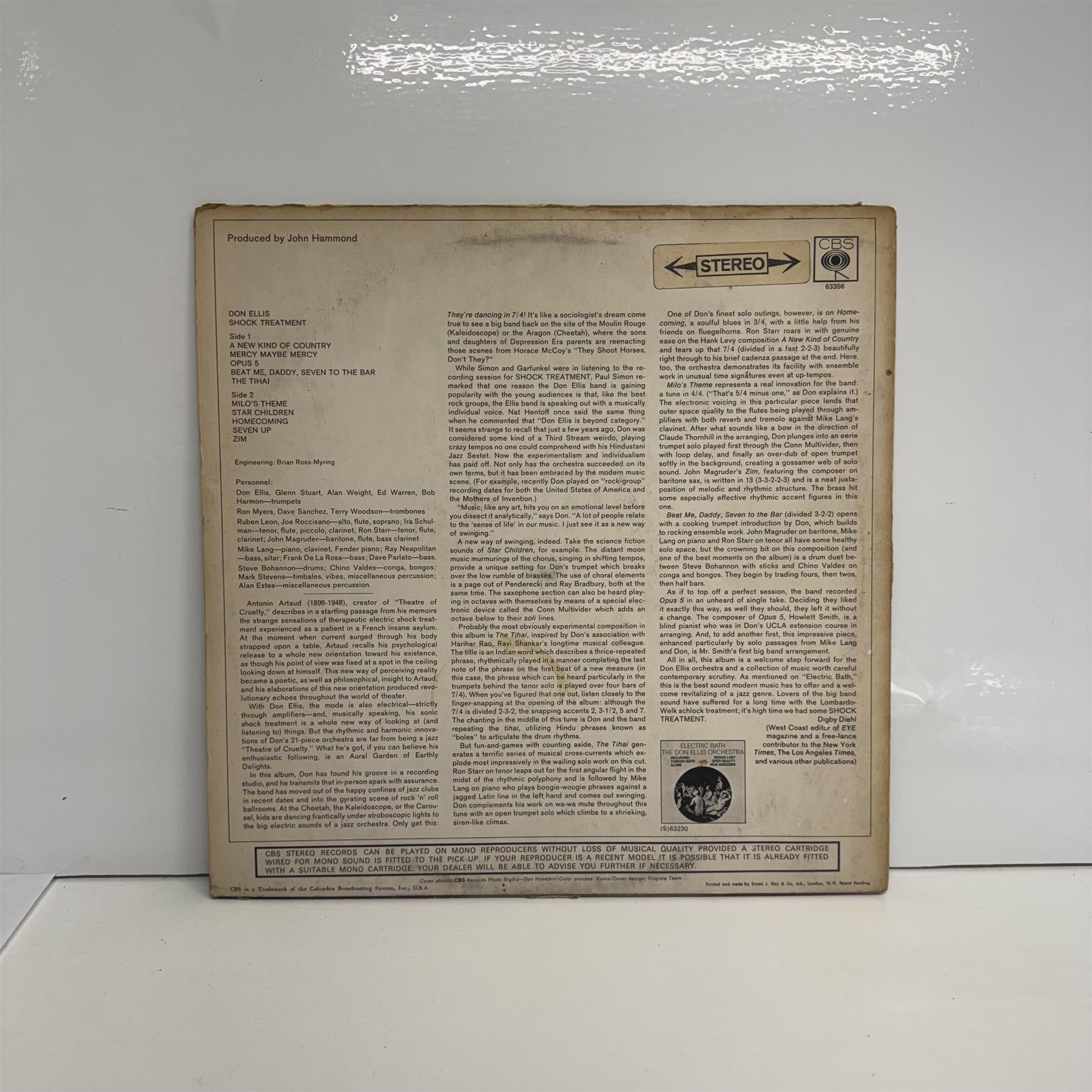 Don Ellis - Shock Treatment Vinyl LP