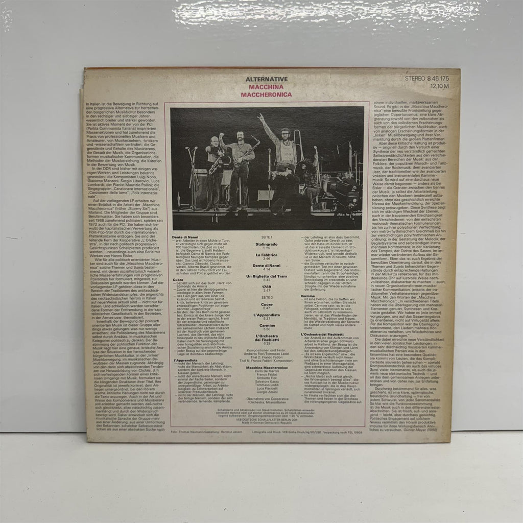 Macchina Maccheronica - Alternative Vinyl LP