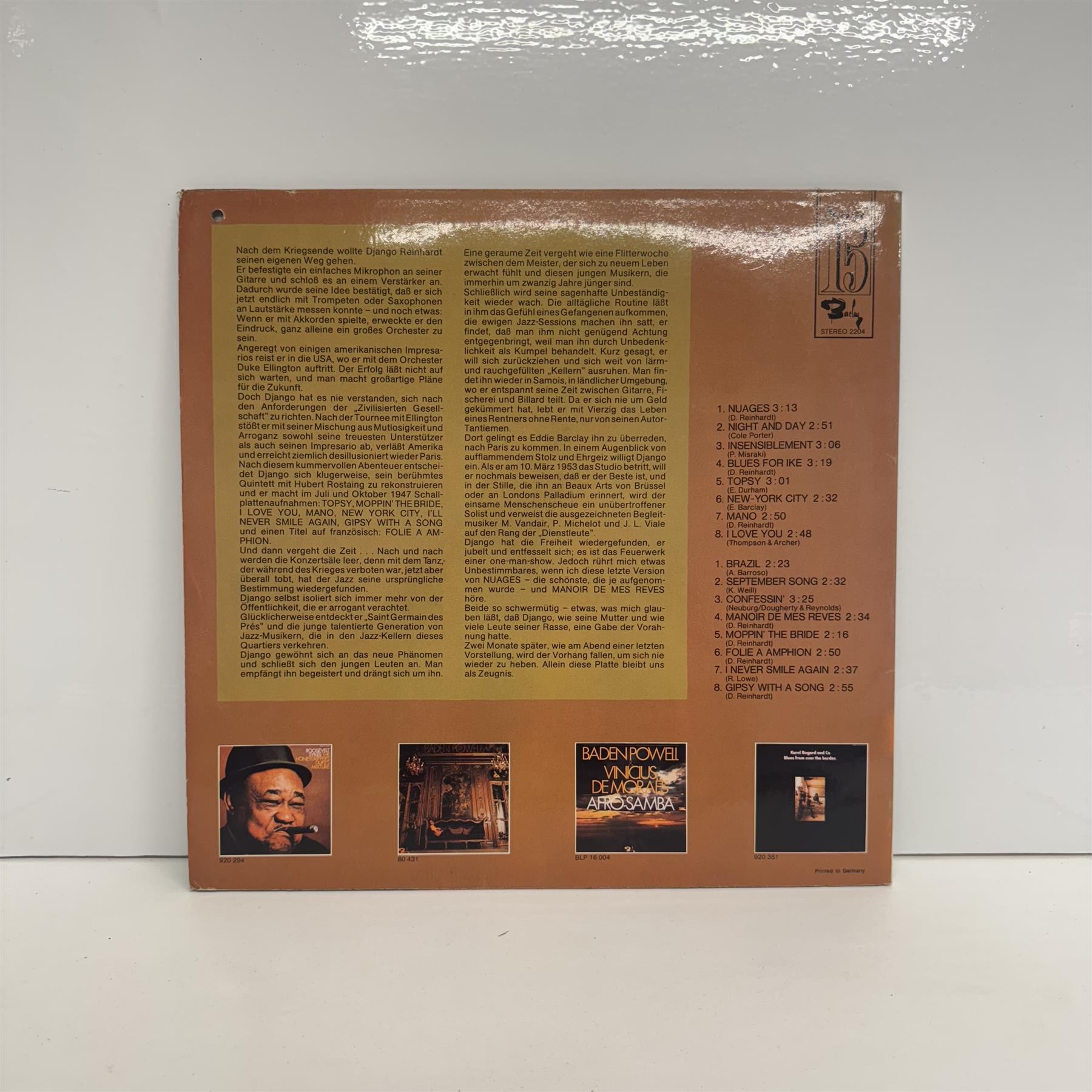 Django Reinhard - Django Reinhardt Und Sein Quintett Vinyl LP