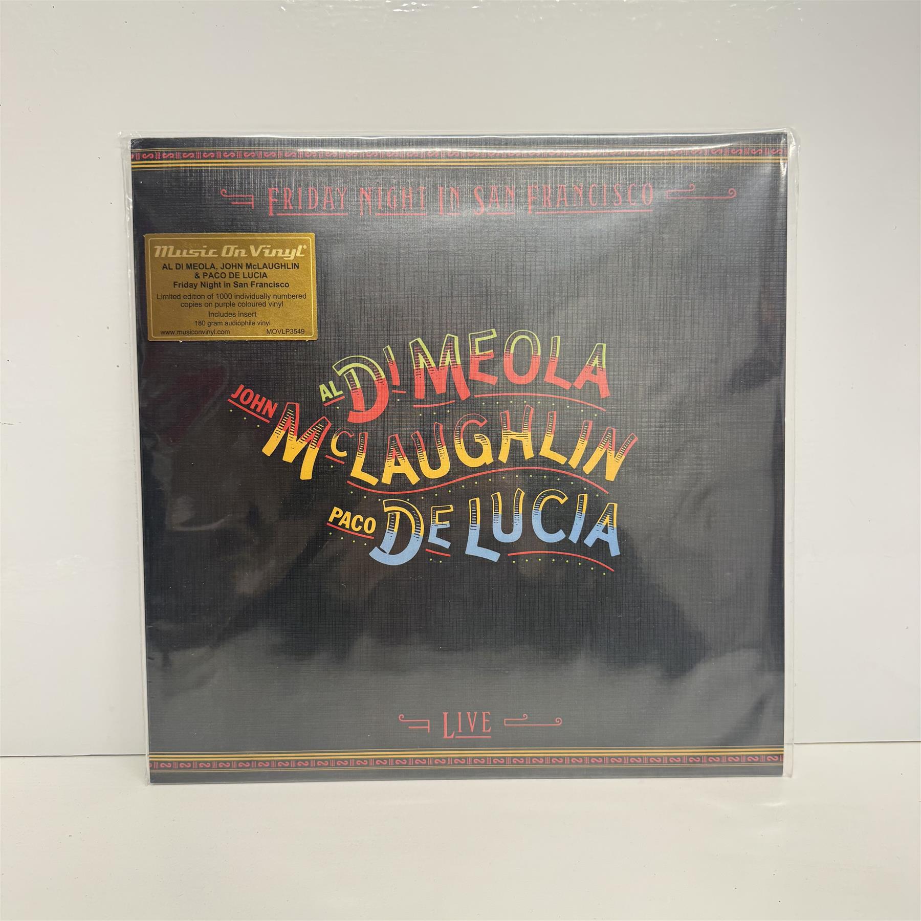Al Di Meola, John McLaughlin, Paco De Lucía - Friday Night In San Francisco Limited Edition Purple Vinyl LP