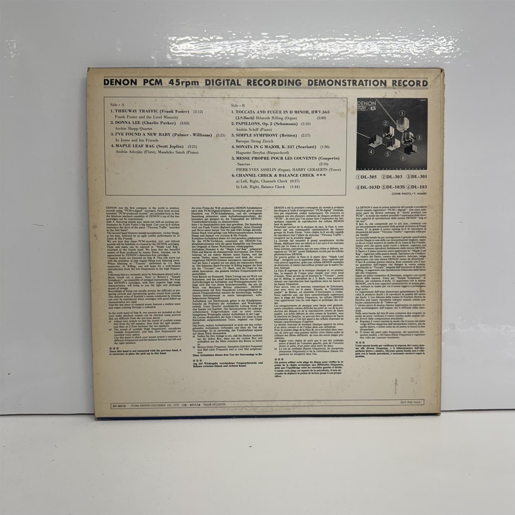 Denon PCM Recording / 45Rpm, Demonstration Record - V/A Vinyl LP